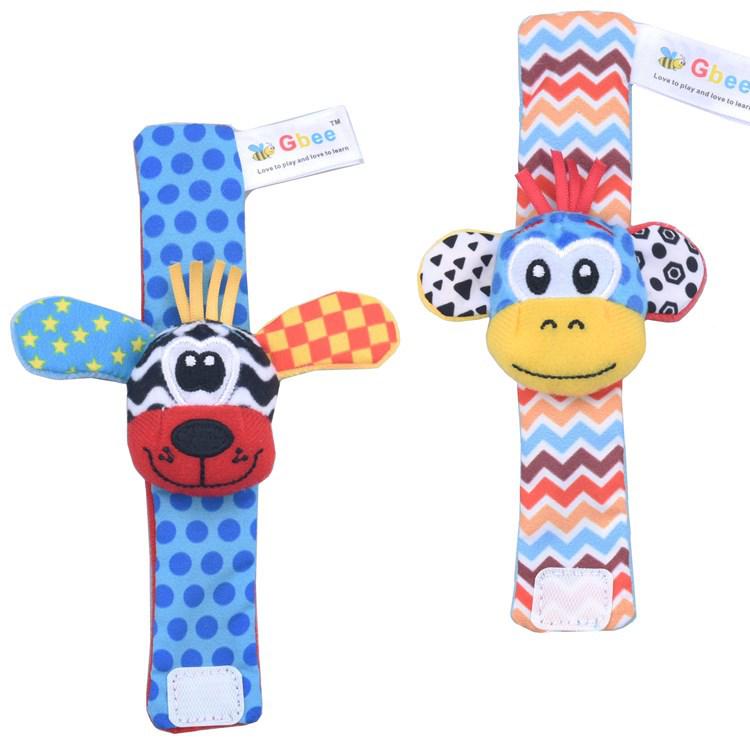 2025Gbee Lion Baby Plush Wrist Rattle & Sock Set - Infant Educational Toy