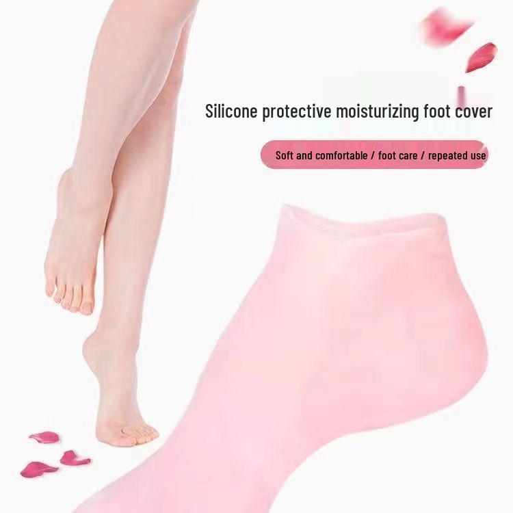 Silicone Moisturizing Heel Protector Socks