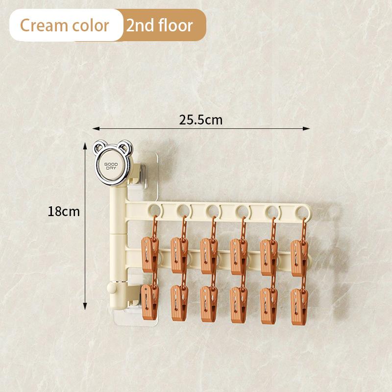 

Держатель для носков нижнего белья, вращающийся на 360 °, безопасный и не имеющий запаха, выбранный материал, ветрозащитный дизайн крючка, вешалки можно складывать, подходит для использования детьми