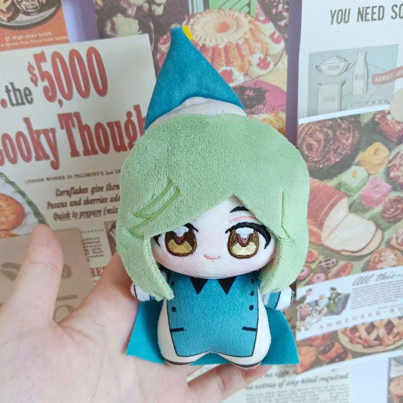 10cm Cute Witch Hat Cotton Plush Pendant Doll Anime Ornament Birthday Holiday Gift For Kids And Fans