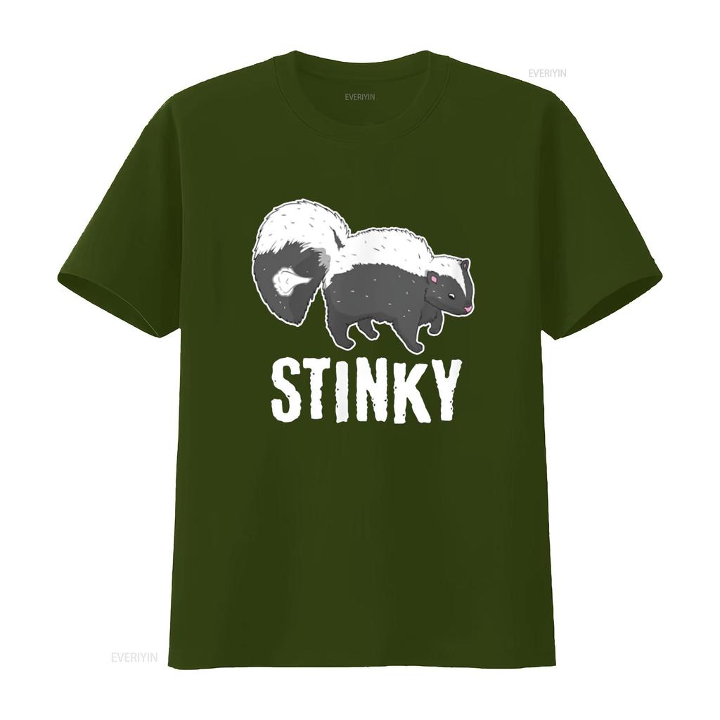 Stinky Skunk Smell Polecat Mammal Animal Lover Kids T Shirt vintage Washed homme Versatile Unisex Breathable fashion Stretched