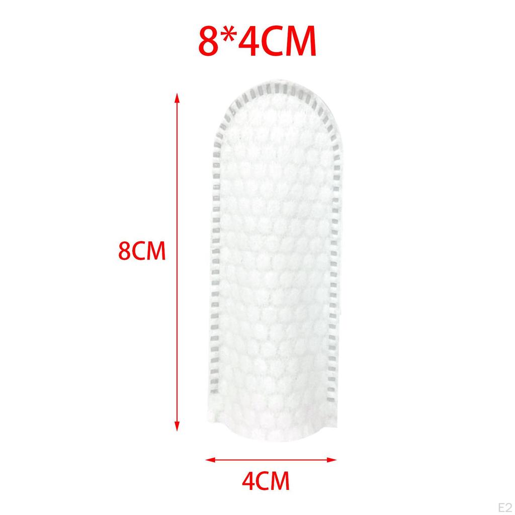 50Pcs Dog Teeth Finger Wipe Wet Cat Pads Grooming Remover