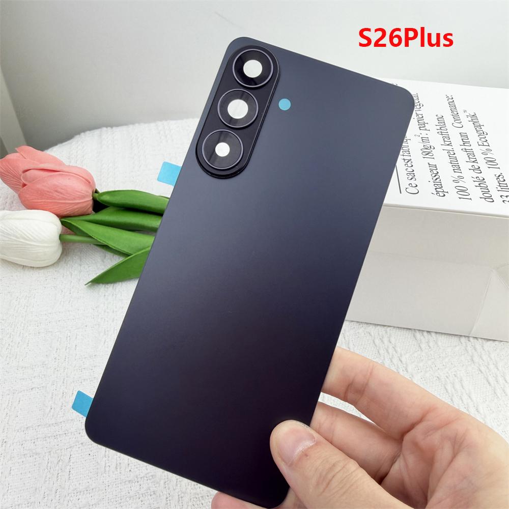 Back Glass Cover For SAMSUNG Galaxy S26 Plus S26+ Back Door Replacement Hard Battery,Rear Housing Cover With Camera Lens