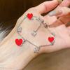 Zircon Flower Rhombus Bracelet: Elegant Light Luxury Hand Jewelry for Women