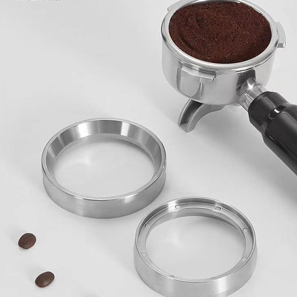 Yowodana Pierścień do kawy ze stali nierdzewnej, 51 mm, Pierścień dozujący do kawy, Akcesorium do espresso, Narzędzie baristy, Magnetyczny, Odporny na korozję, Nietłukący się,