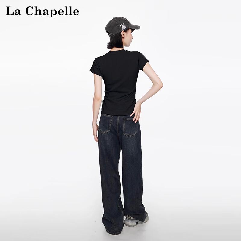 Women's Slim-Fit Mock Neck Short Sleeve T-Shirt