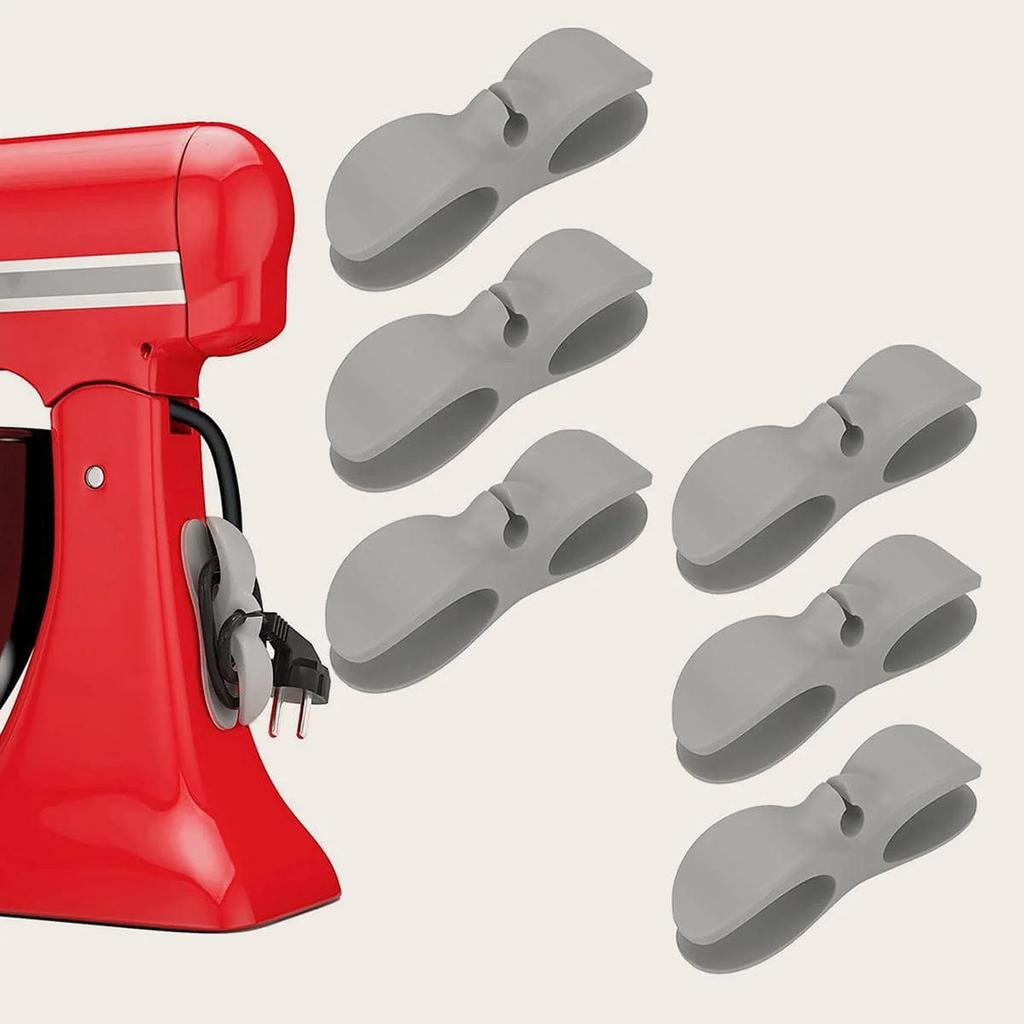 1 sztuka - Zatyczka do przechowywania w kuchni, organizer na kable domowy, klips do kabli, urządzenie do nawijania kabli montowane na ścianie