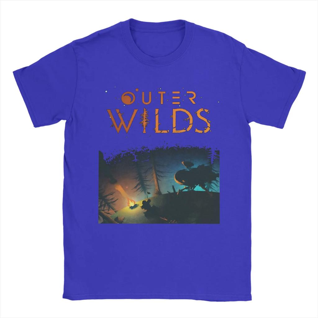 Herren T-Shirt Outer Wilds Spiel T-Shirts Trend Sommer T-Shirt Y2K Retro Baumwolle Kleidung Geburtstagsgeschenk