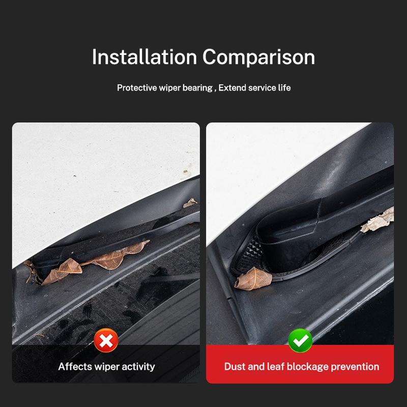 2PC Silicone Car Windshield Wiper Arm Hole Leaves Debris Prevention Cover For Porsche 911 Taycan Panamera Cayenne Boxster Cayman