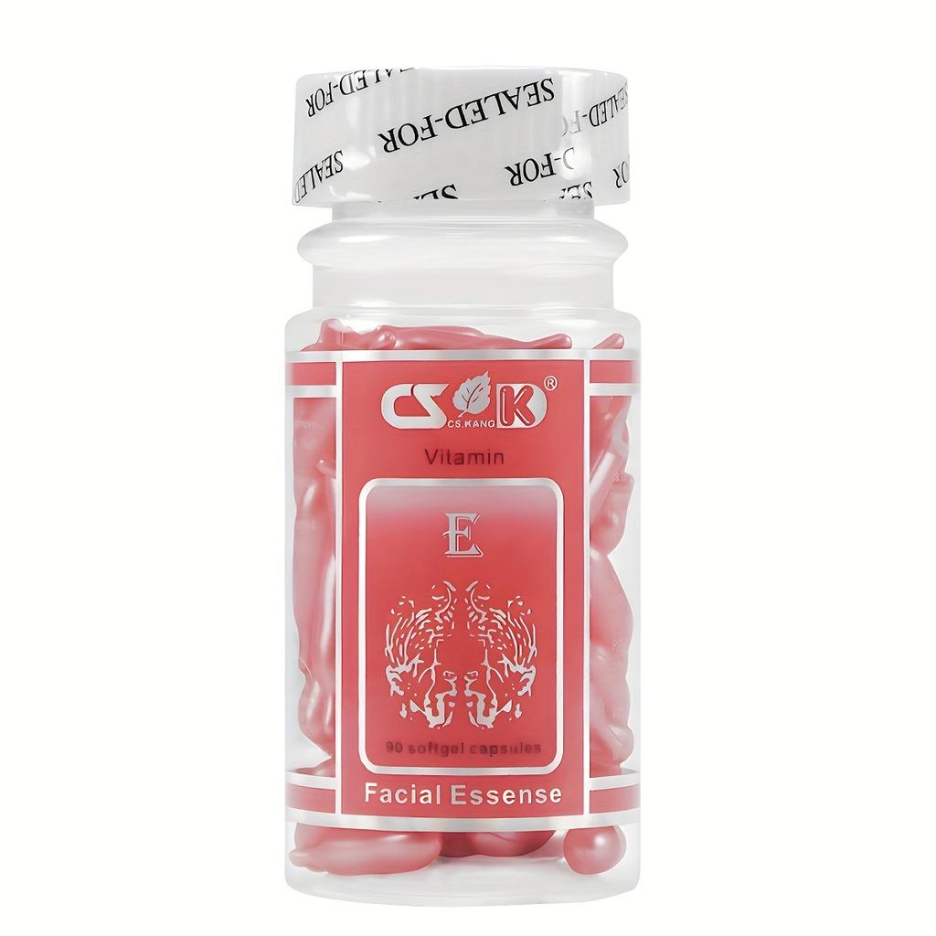 90 Vitamin E Face Serum Capsules  Hydrating, Moisturizing & Firming Essence Cream Portable Capsule for Deep Facial Care