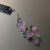 Fairy Style Butterfly Lily Bell Glass Beaded Phone Charm Handmade Aesthetic Vintage Style Lanyard Pendant for Girls