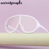 Oversized Shield Sunglasses Women Men  Luxury Brand Designer Fashion One-Piece Sun Glasses For Female Punk Big Frame Shades