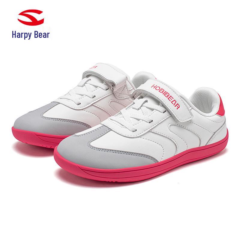 

HOBIBEAR Детская уличная кожаная спортивная обувь с широким носком 36 белый/розы красного
