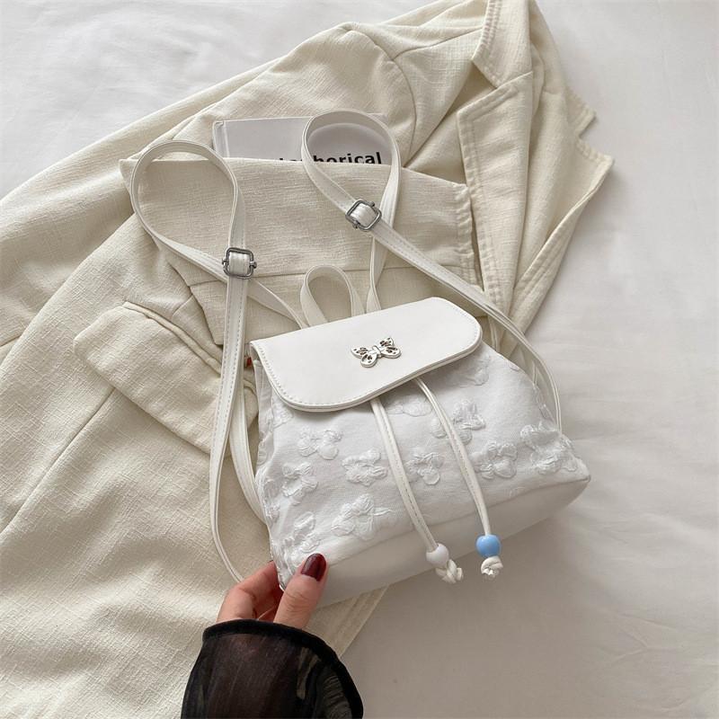 

Trendy Casual Stylish Backpack For Summer 2024 Large Capacity School Bag In Black Blue And White білий