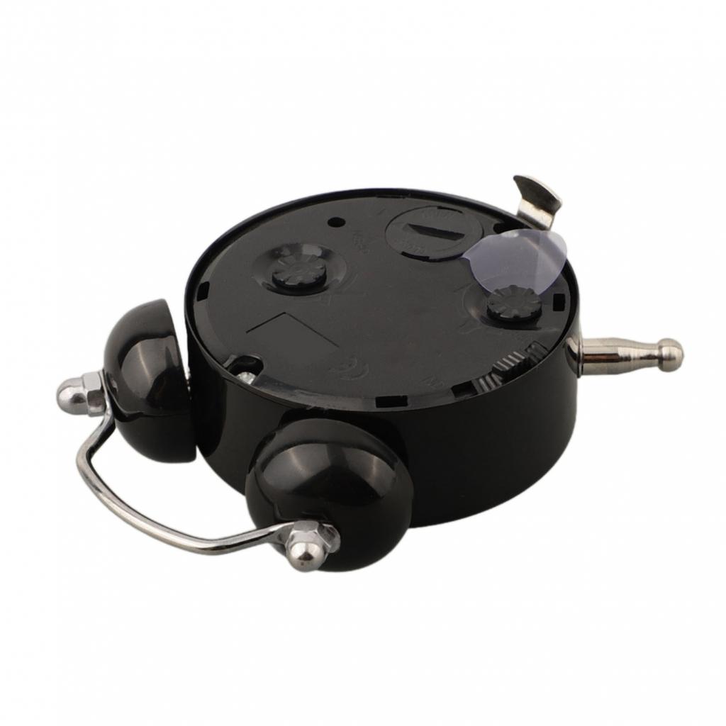 Alarm Clock Classic Double Bell Glass Lens PVC Clock Face
