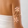 Fashion Metal Hollow Flower Cuff Bangle for Women Personality Opening Adjustable Armband Bracelet Beach Holiday Party Jewelry