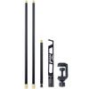 Soomloom Camping Lantern Stand System Lantern Pole 2-Way Type Tabletop Clip & Drive-in Height Adjustable Assembly Space-Saving Aluminum Alloy Compact
