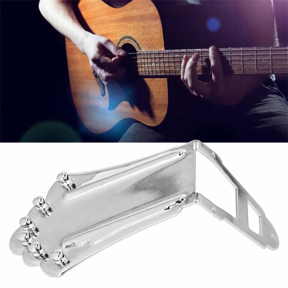Silver Guitar Tailpiece Metal Replacement Tailpiece Guitar Part Replacement