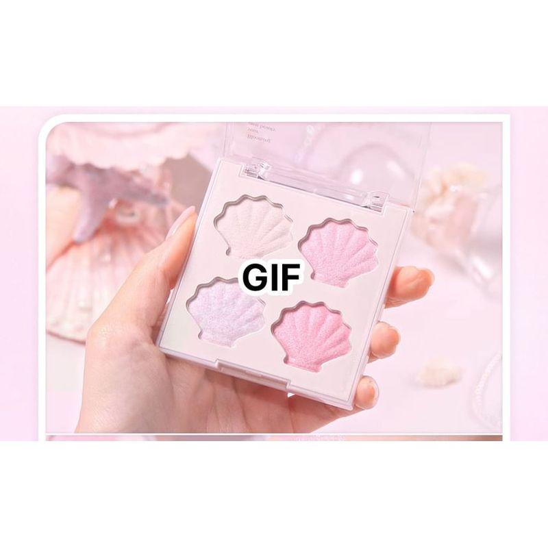 DASIQUE Shine Glowy Highlighter Palette Twinkle Mermaid Collection