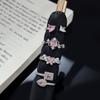 Sweet Crit Pink Zircon Love Open Ring Light Luxury High-End Niche Design Stacked Ring Woman