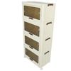 57cm Stackable Storage Box Large Capacity Space Saving Foldable Storage Container for Kitchen