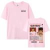 Rapper QUEVEDO Album 2025 Tour T Shirt Fashion Classic Hip Hop Streetwear T Shirts for Unisex Women Casual Cotton Oversized Tshirt