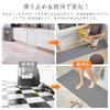 VECELO Kitchen 44cm Wide x 120cm 8mm Mud Easy to Solid Compatible with Underfloor Prevents Protects Gray Mat, Deep, Thick, Wipeable, Outdoor/Indoor