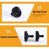 1Pc Black Metal Camera Screw Mount 1/4" Dual Nuts Tripod Mount Screw Double Layer Thread Screw Mount Adapter For Camera Flash