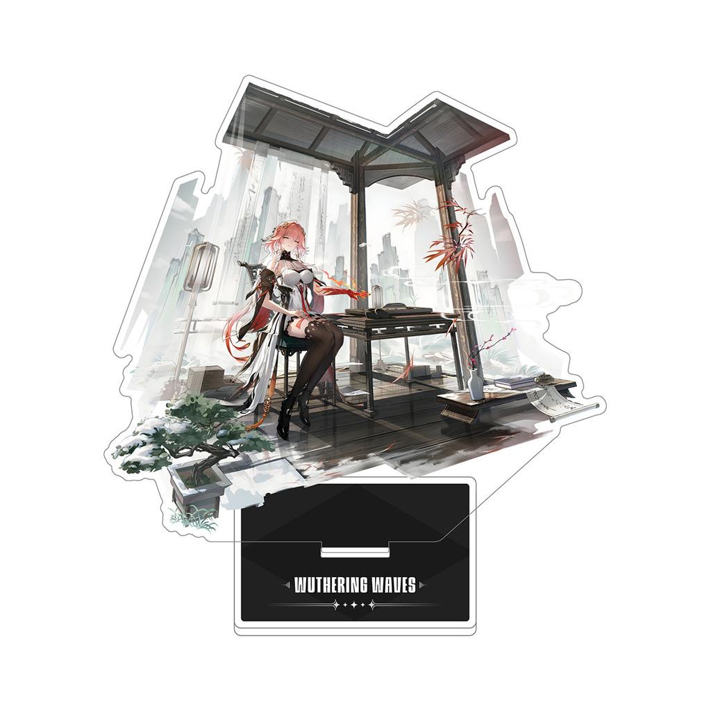 Wuthering Waves Acrílico Anime Jogo Produtos Relacionados Chaveiro Suporte Placa de Modelo Decoração de Mesa Presente Expositores de Figuras Ornamentos