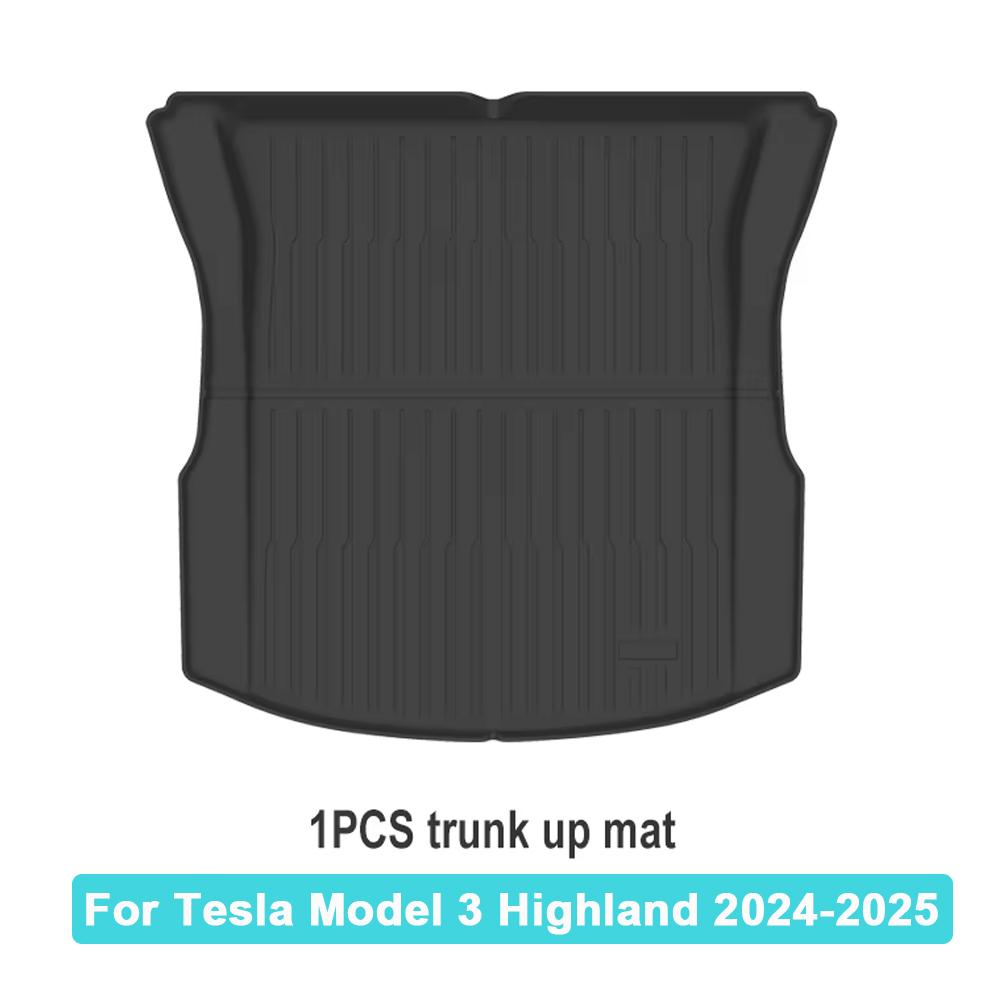 Car Floor Mats Cargo Liner For Tesla Model 3 Highland 2025 Waterproof Anti-slip Trunk Mat TPE Pads Tesla Model 3 2025 Highland