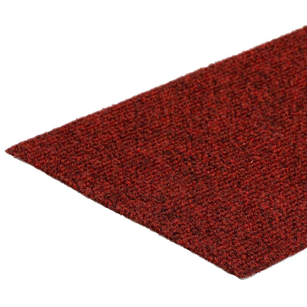 Self Adhesive Stair Treads 15 Pcs 76 X 20 Cm Burgundy Red Rectangular