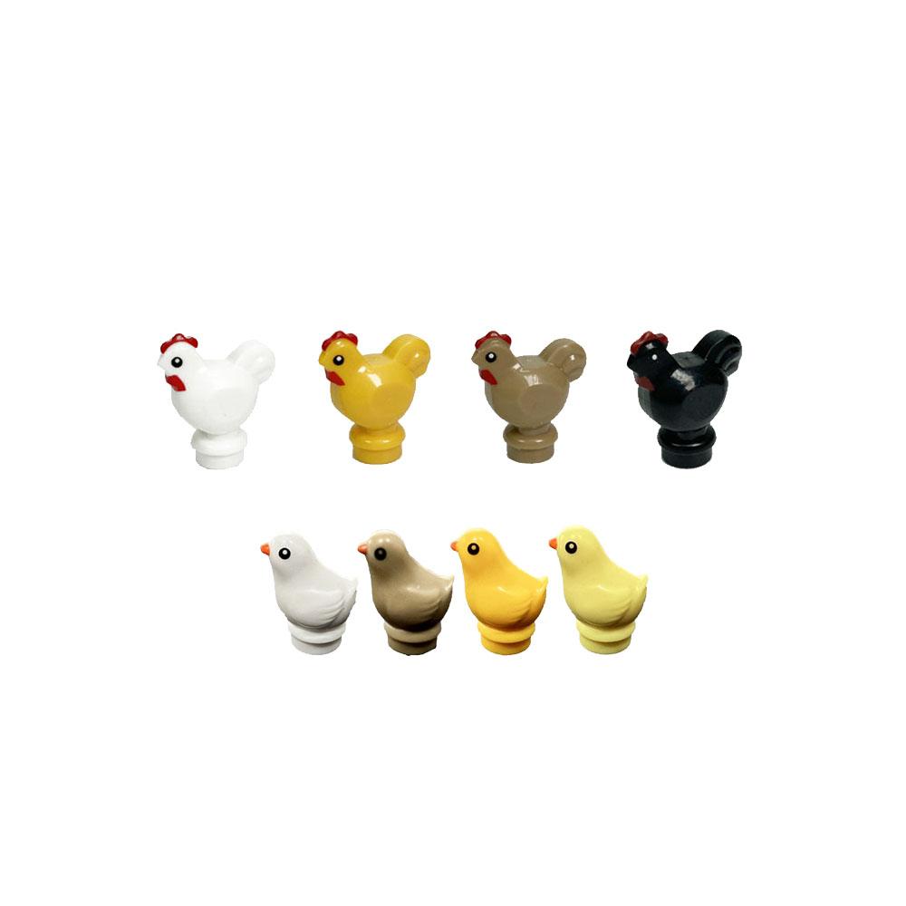 Città Animale Zoo Fattoria MOC Mattoncini Porco Pollo Pecora Coccodrilli Panda Delfino Elefante Gorilla Frutta Aquila Mattoncini Giocattoli A012