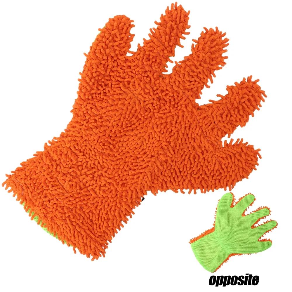 

Перчатки для мытья автомобиля Перчатки для ухода за автомобилем Полотенце для автомобиля Аксессуары Моющиеся перчатки для уборки Перчатки Оборудование Салфетки для детализации Автоаксессуары 1pc оранжевый