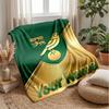 Norwich City Benutzerdefinierter Name Text Flanelldecke Fußball Logo Personalisierte Fleece-Kuscheldecke Besonderes Geschenk für Sofa Schlafzimmer Zuhause