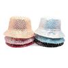 Spring Polyester Print Bucket Hat Fisherman Hat Outdoor Travel Sun Cap for Girl and Women 178