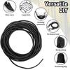 2M Strong Elastic Cord Black/White High Elastic Round Elastic Band Rubber Band Elastic Cord For DIY Sewing Accessories Dia 4mm