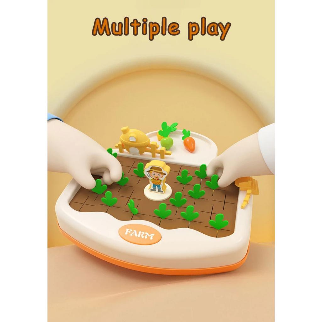 Toddler Montessori Math Toy Radish Harvest Memory Game Number Sense Scale Learning Counting Early Education Parish Teaching  AID