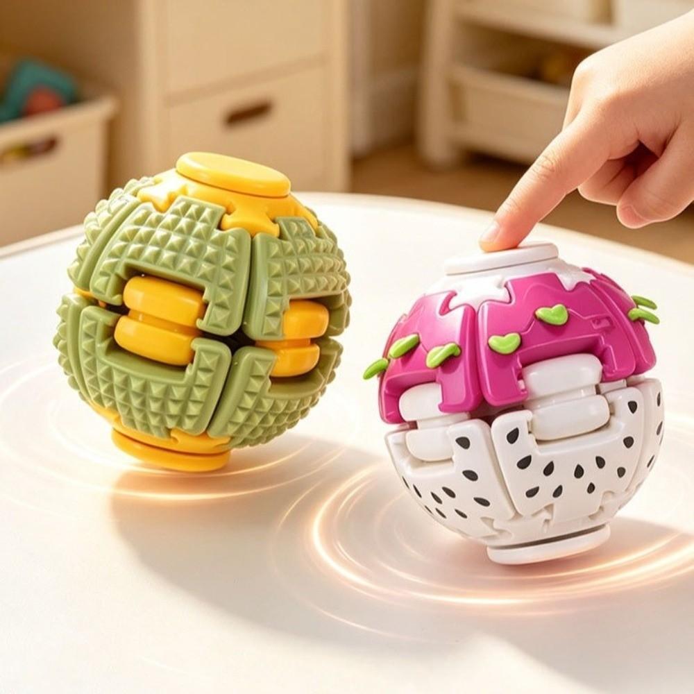 Stress Relief Press Rotate Ball Antistress Fidgets Ball Creative 3D Printed Ball Christmas