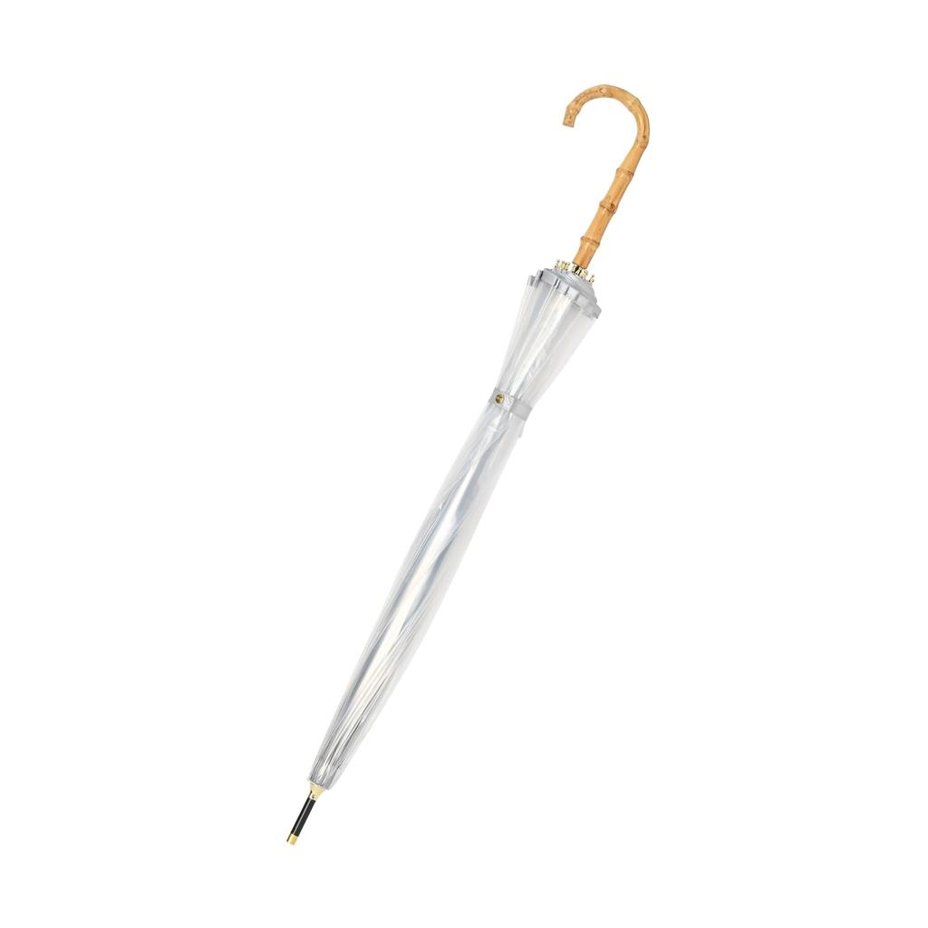 Francfranc 16K Plastic Piping Long Umbrella 60cm Vinyl Umbrella Rain Umbrella Off-White
