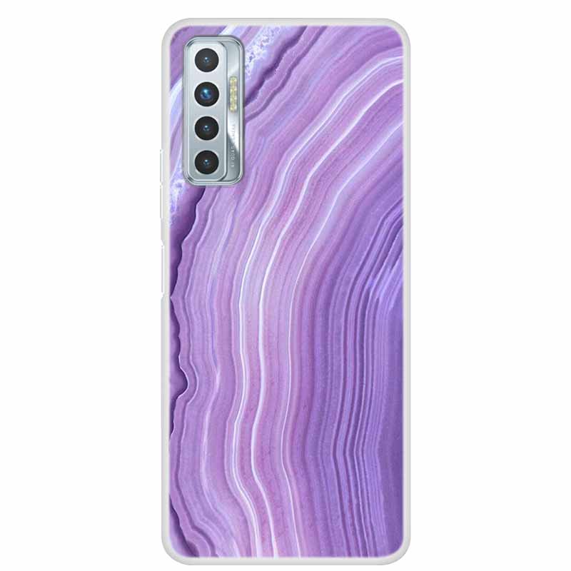 For Tecno Camon 17P Case Luxury Silicone TPU Soft Cover Phone Case For Tecno Camon 17 CG7 CG6 Coque Shockproof Marble Funda Capa