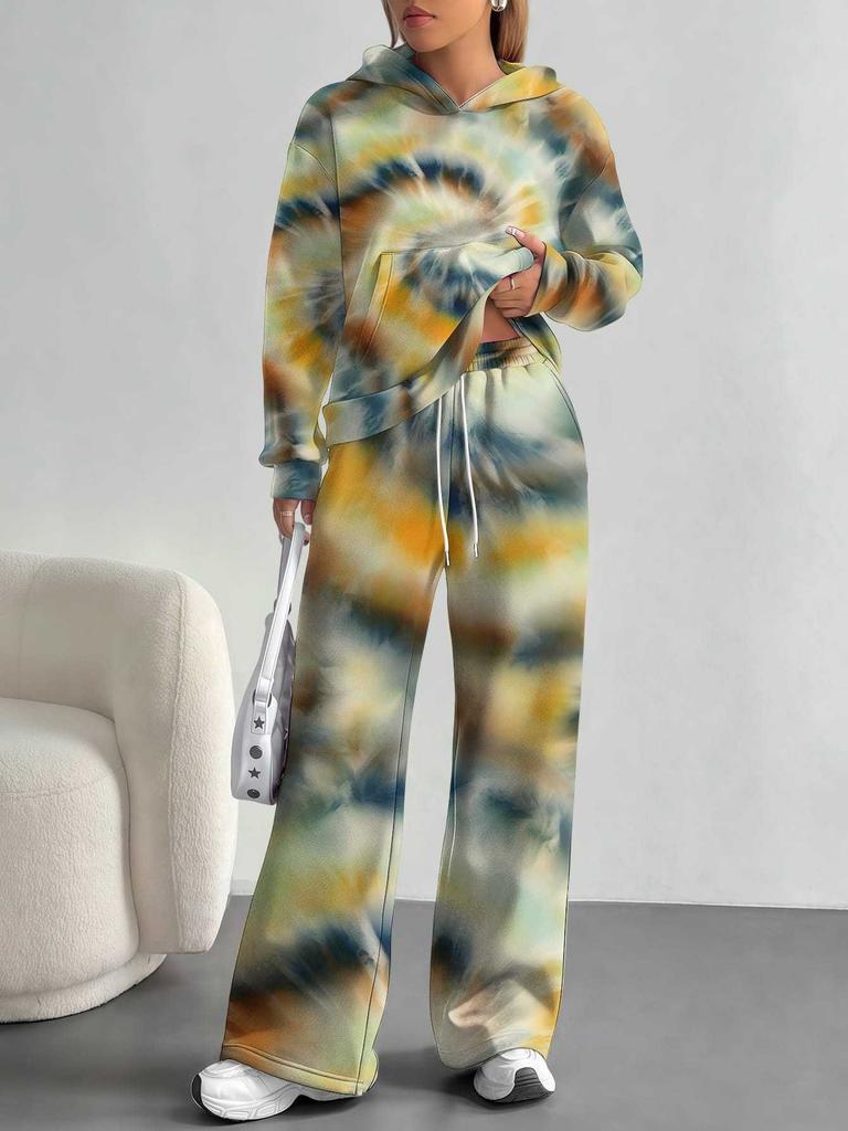 Vertigo 1116 European and American Autumn/Winter Casual Long-Sleeve Set, Women's Hoodie and Long Pants Two-Piece Set