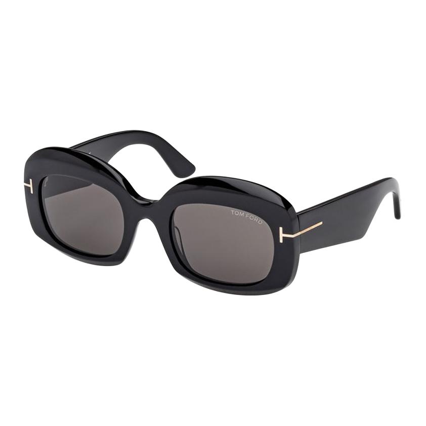 TF Original Design Irregular Shape Sunglasses Women sunglasses Black FT1219 53