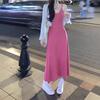 Dress women's summer new outer wear Spice girl chic waist slim fit inner temperament dress