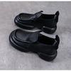 Fashion 2024 Natural Cow Genuine Leather Autumn Summer Women Comfy Flats Ladies Loafers Slip on Female Platform Wedge Shoes