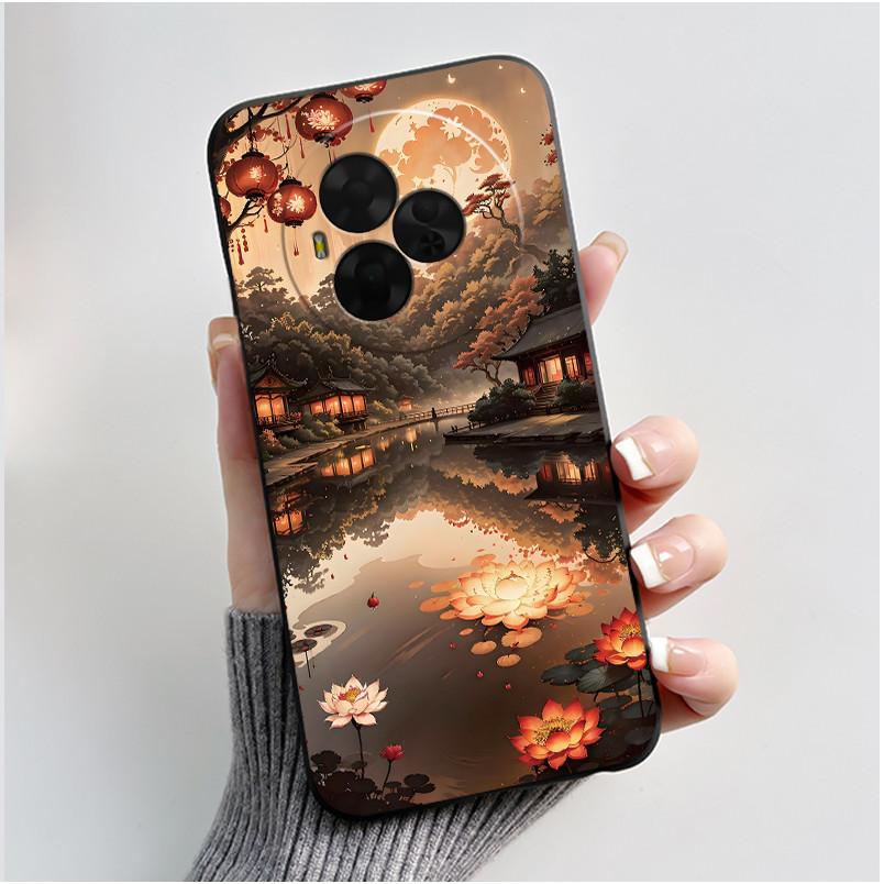 New Soft Black Casing For TCL NxtPaper 60 Ultra Green Cartoon Rabbit Pattern Shockproof Cover For TCL Ion X/TCL Ion V Case