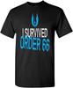 I Survived Order 66 Men T Shirt Blacks Black