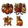 Yousheng Plastic Serving Tray Ocean Themed Cheese Bread Board Fruits Nuts Wood Display Board Beachfront Dinner Party Platter