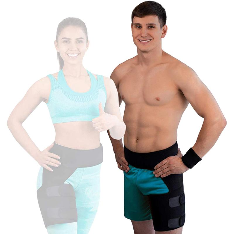 1Pcs Hip Brace Thigh Compression Sleeve Hamstring Compression Sleeve Sciatica & Groin Compression Wrap For Hip Pain Relief