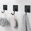 1/4Pcs Bathroom Robe Hooks Stainless Steel Towel Hanger Waterproof Hook Multi-Purpose Hanger Hook Door Bathroom Shower Kitchen