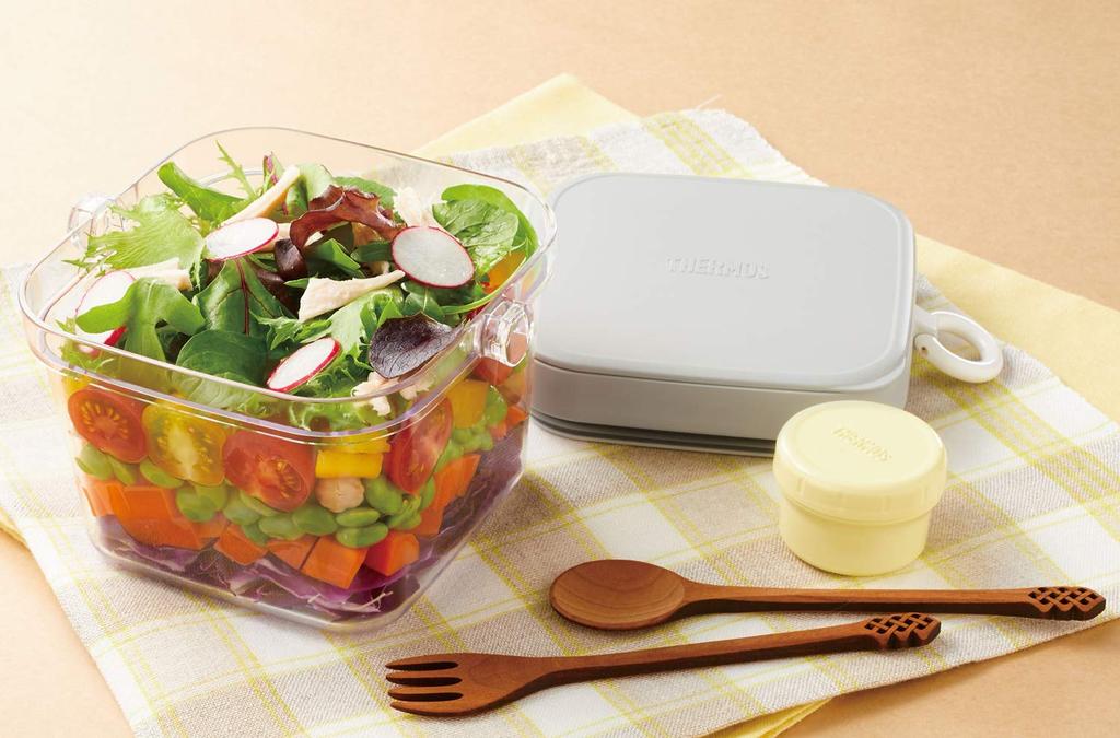 Thermos Lunch Insulated Salad BK Box, Container, 810ml, Black, DJR-950